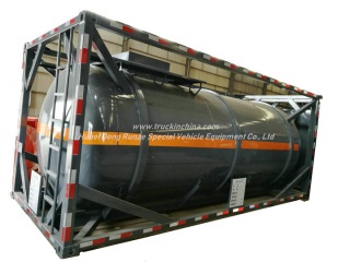 Δοχείο αποθήκευσης με υδροχλωρικό οξύ 20FT υδροχλωρικού οξέος 16KL-20KL Στεγανωμένο δεξαμενόπλοιο LDPE 16mm