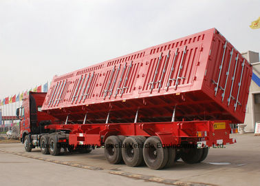 Κίνα Δευτερεύον Tipper ρυμουλκό - βαρέων καθηκόντων φορτηγό ρυμουλκών εκφορτωτών ημι για την άμμο - μεταφορά ορυχείου 3 άξονες 50 -60T προμηθευτής