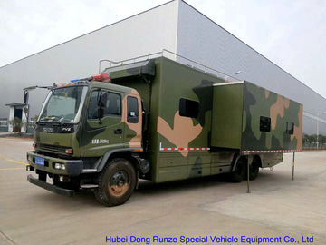 Κίνα Κινητό φορτηγό εργαστηρίων κάλυψης, υπαίθριο τροχόσπιτο Isuzu FVZ με το κρεβάτι ύπνου προμηθευτής