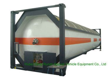 Κίνα T50 τύπος 40FT εμπορευματοκιβώτιο του ISO LPG DME, εμπορευματοκιβώτιο δεξαμενών LPG για τη ναυτιλία προμηθευτής